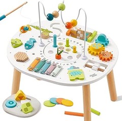 Mesas de actividades de madera tipo Montessori