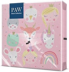 Decoración festiva divertida con servilletas de papel infantiles