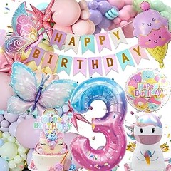 Materiales necesarios para la decoración de cumpleaños temática unicornios