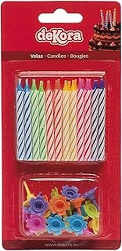 Velas de cumpleaños clásicas
