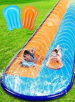 Toboganes con agua para conectar a manguera