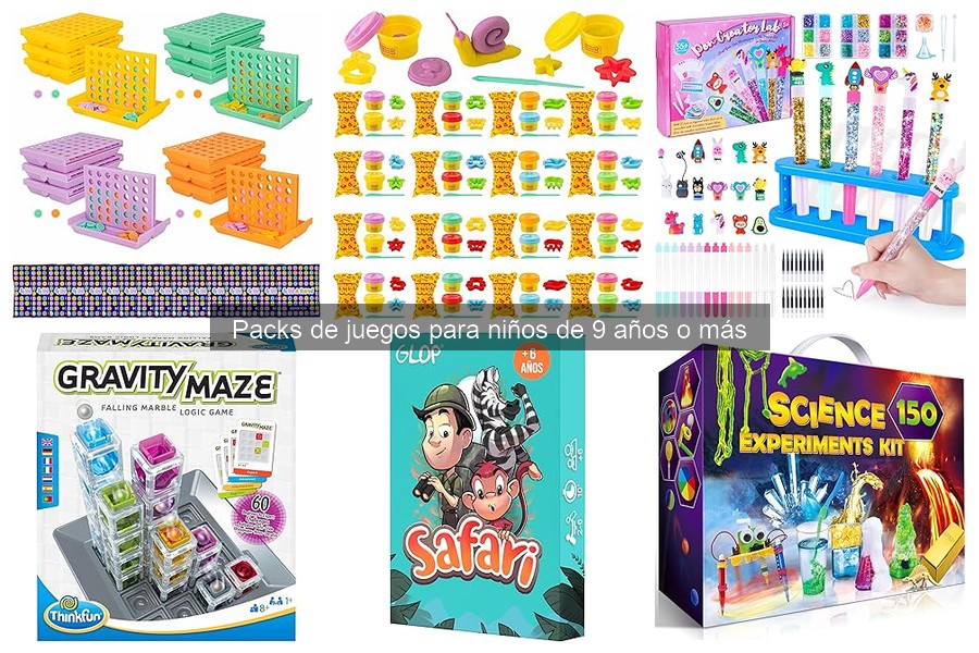 Actividades con Packs de Juegos para Niños de 9 Años