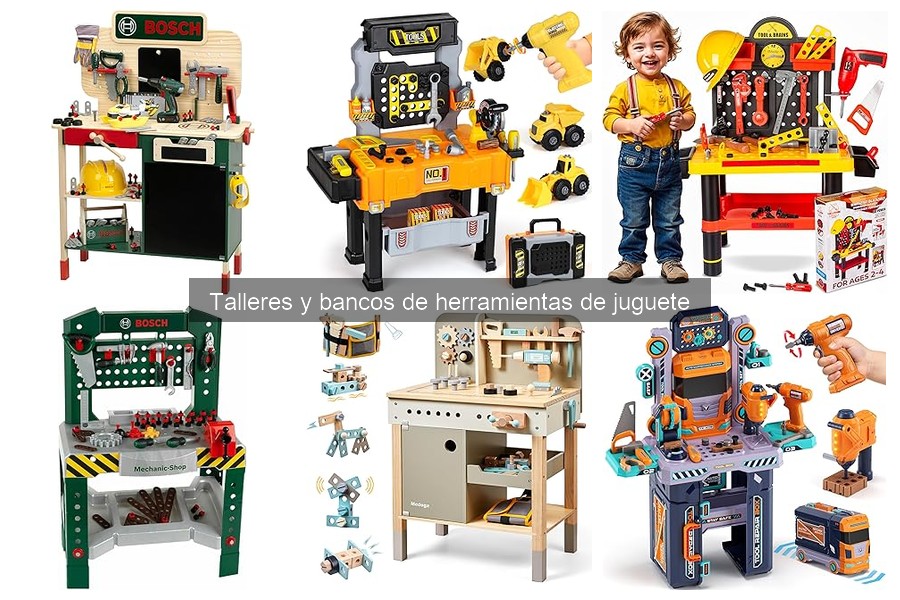 ** Actividades creativas con bancos de herramientas de juguete