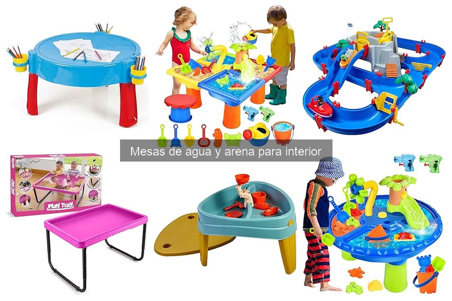 Actividades creativas con mesas de agua y arena para niños