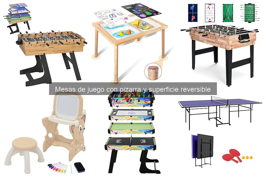 Actividades creativas con mesas de juego y pizarra