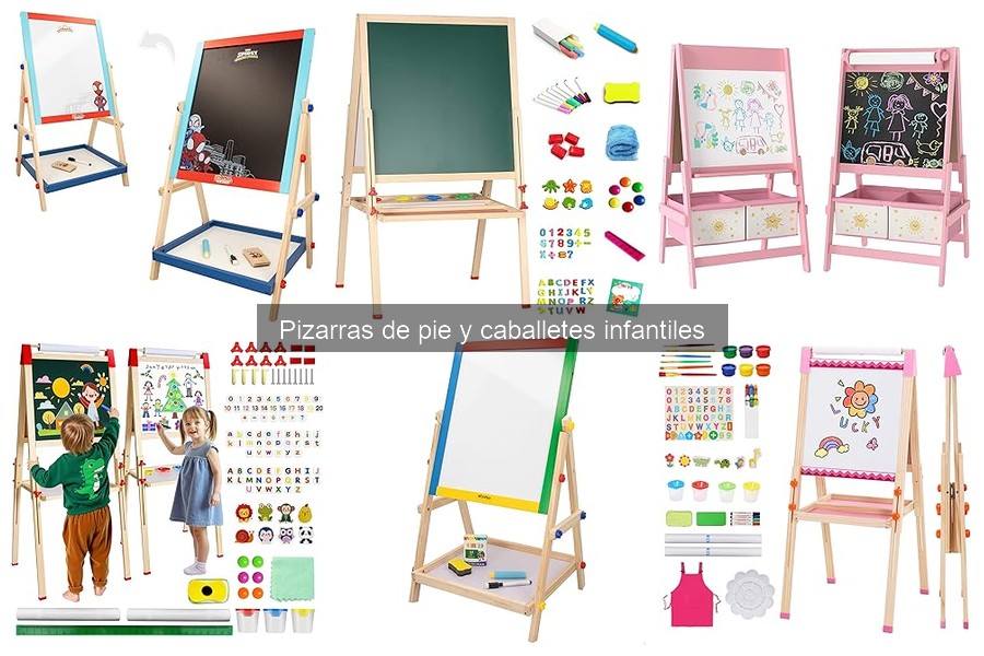Actividades educativas con pizarras de pie para niños