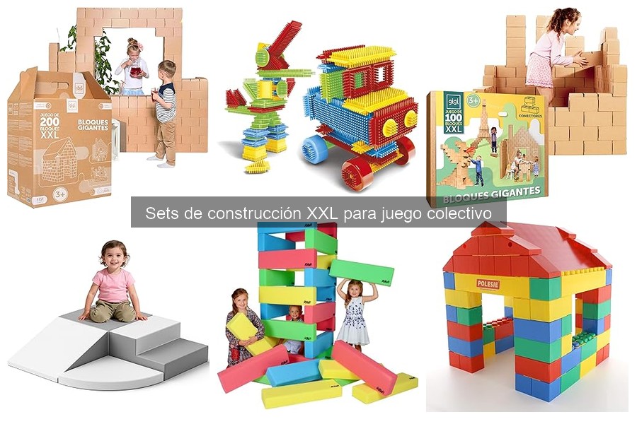 Actividades grupales con sets de construcción XXL