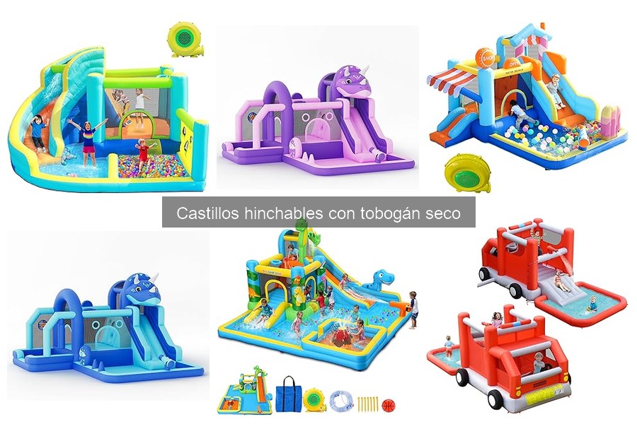 Alternativas a castillos hinchables con tobogán seco