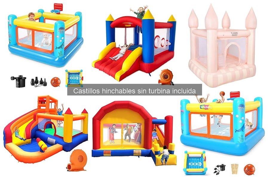 Alternativas a castillos hinchables sin turbina para niños