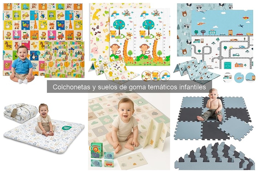 Alternativas a colchonetas de goma temáticas infantiles