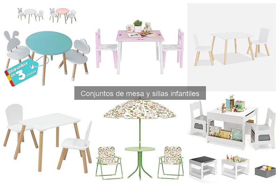 Alternativas a conjuntos de mesa y sillas infantiles