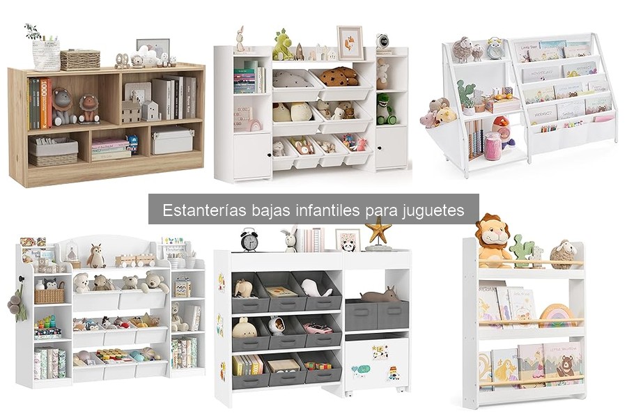 Alternativas a estanterías bajas para juguetes en casa