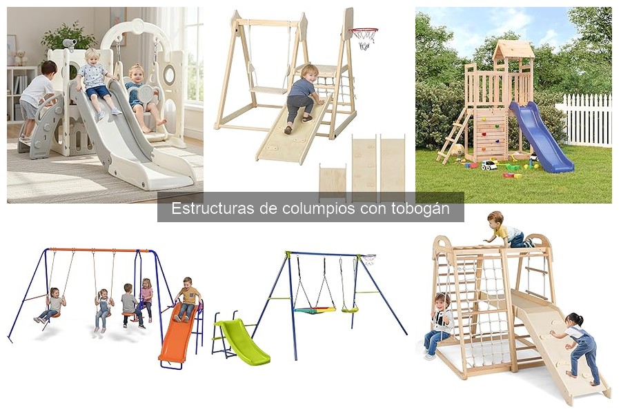 Alternativas a estructuras de columpios con tobogán