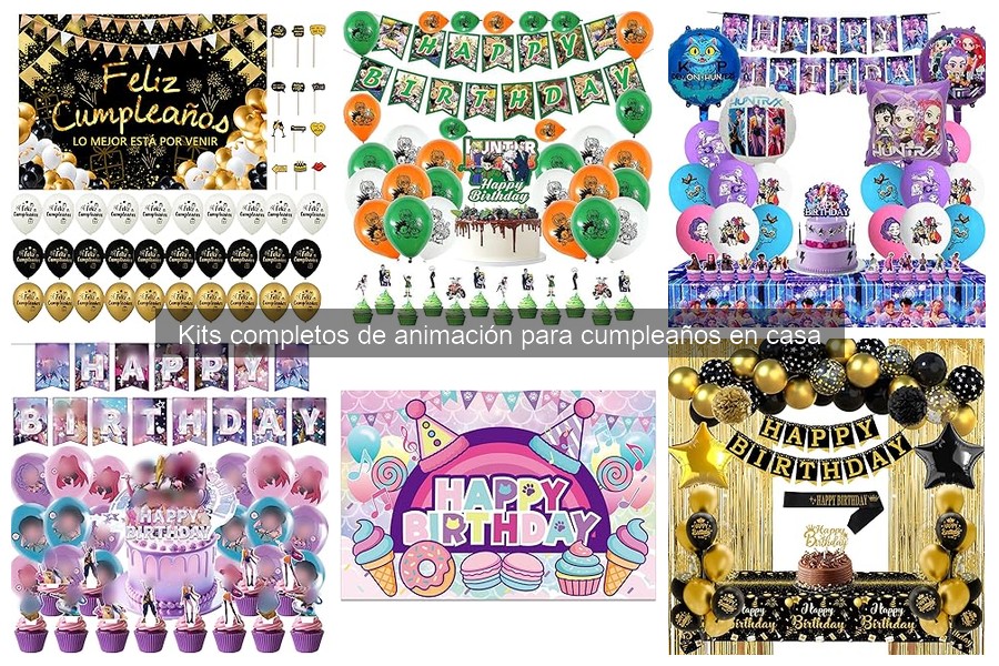 Alternativas a Kits de Animación para Cumpleaños en Casa