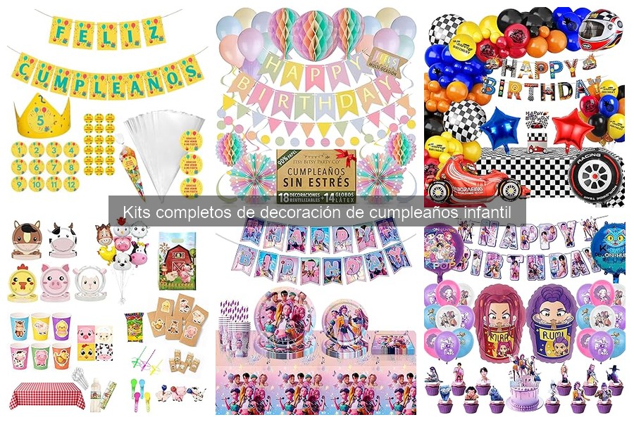 Alternativas a Kits de Decoración de Cumpleaños Infantiles