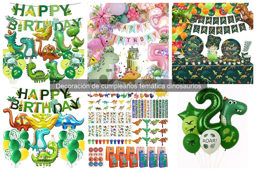 Alternativas a la decoración de cumpleaños de dinosaurios