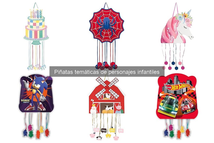 Alternativas a las piñatas temáticas para fiestas infantiles
