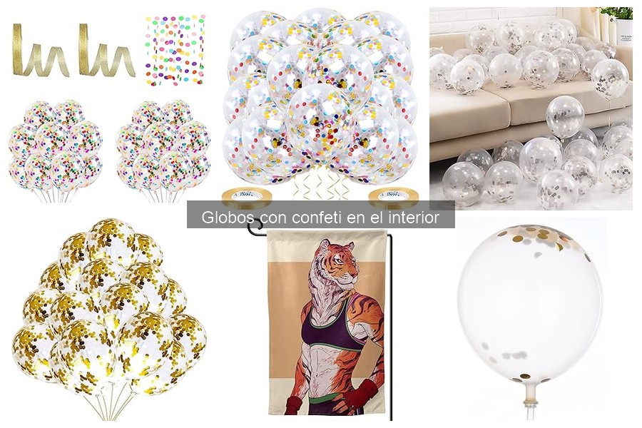 Alternativas a los globos con confeti para fiestas decorativas