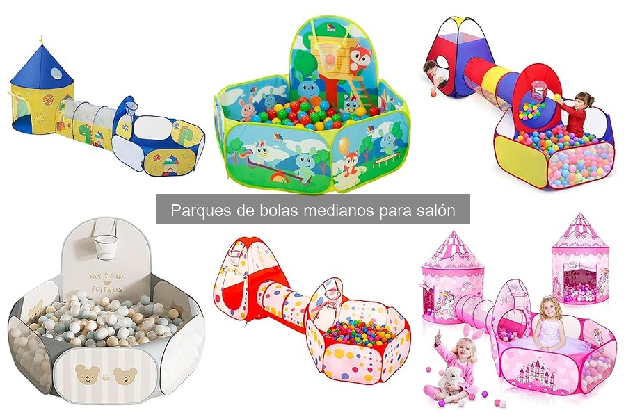 Alternativas a los parques de bolas medianos para niños