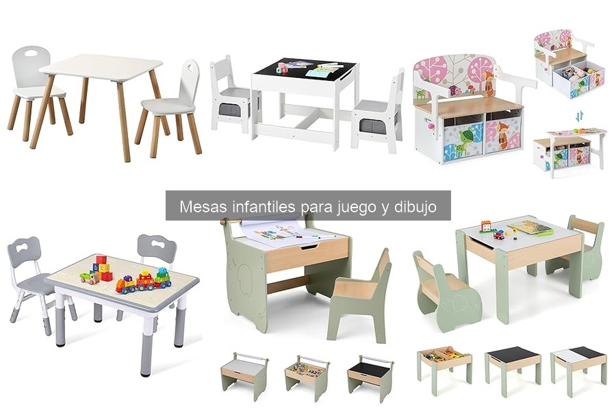 Alternativas a mesas infantiles para juego y dibujo