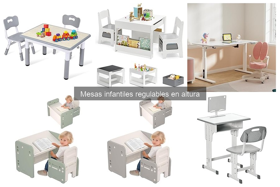 Alternativas a mesas infantiles regulables en altura