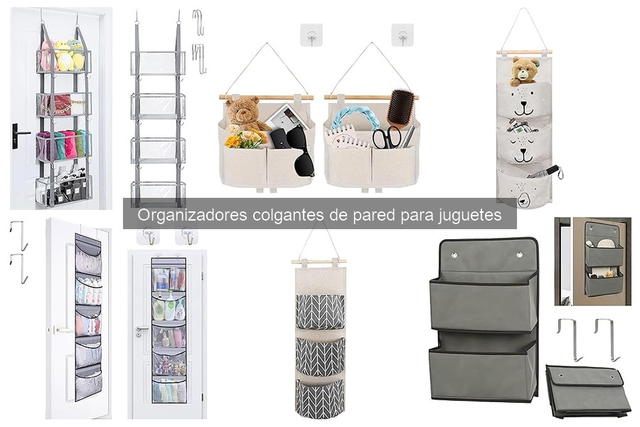 Alternativas a organizadores colgantes de juguetes en casa