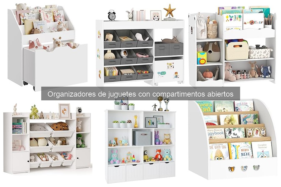 Alternativas a organizadores de juguetes con compartimentos abiertos