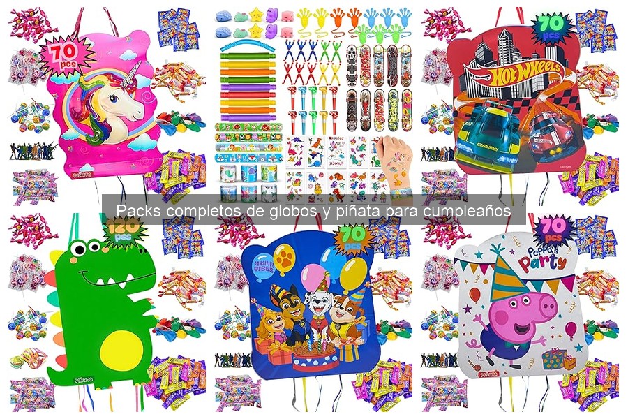 Alternativas a Packs de Globos y Piñata para Cumpleaños