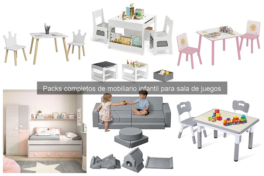 Alternativas a packs de mobiliario infantil para sala de juegos