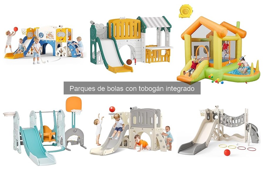 Alternativas a parques de bolas con tobogán integrado