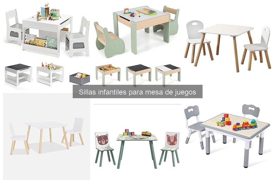 Alternativas a sillas infantiles para mesa de juegos