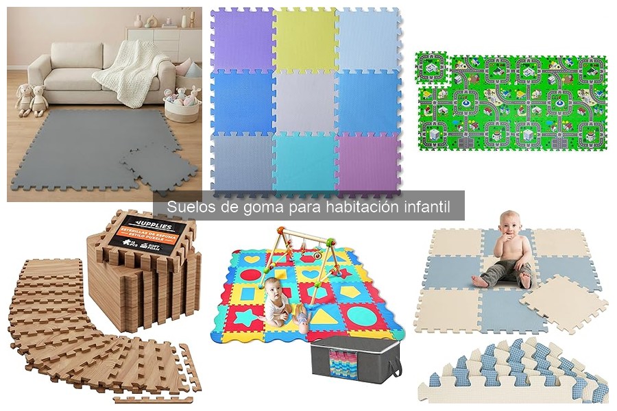 Alternativas a suelos de goma para habitaciones infantiles