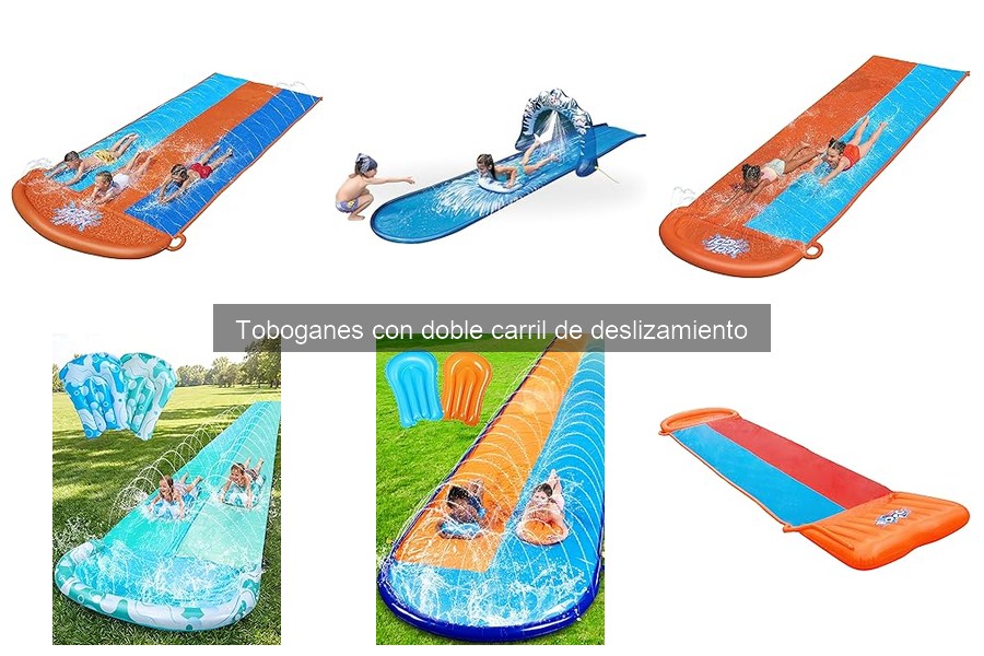 Alternativas a toboganes con doble carril para el juego infantil