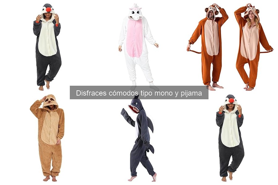 Alternativas cómodas a disfraces tipo mono y pijama