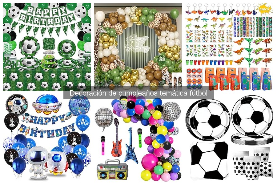 Alternativas Creativas para Decoración de Cumpleaños de Fútbol