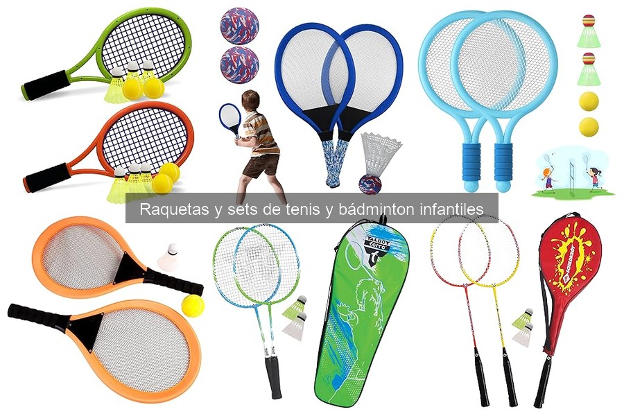 Alternativas divertidas a raquetas de tenis y bádminton para niños
