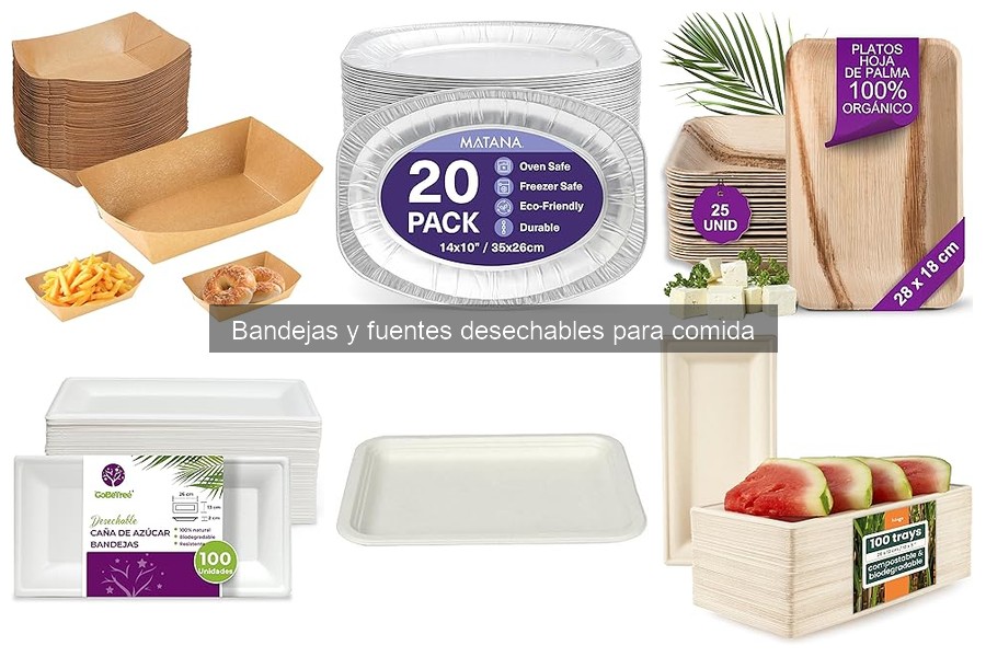 Alternativas sostenibles a bandejas desechables para eventos
