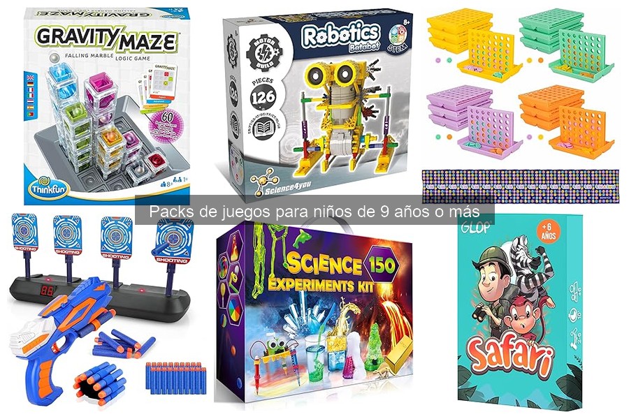 Beneficios de jugar con packs de juegos para niños de 9 años