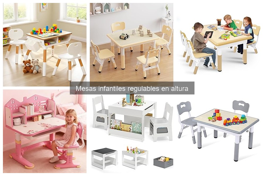 Beneficios de mesas infantiles regulables en altura