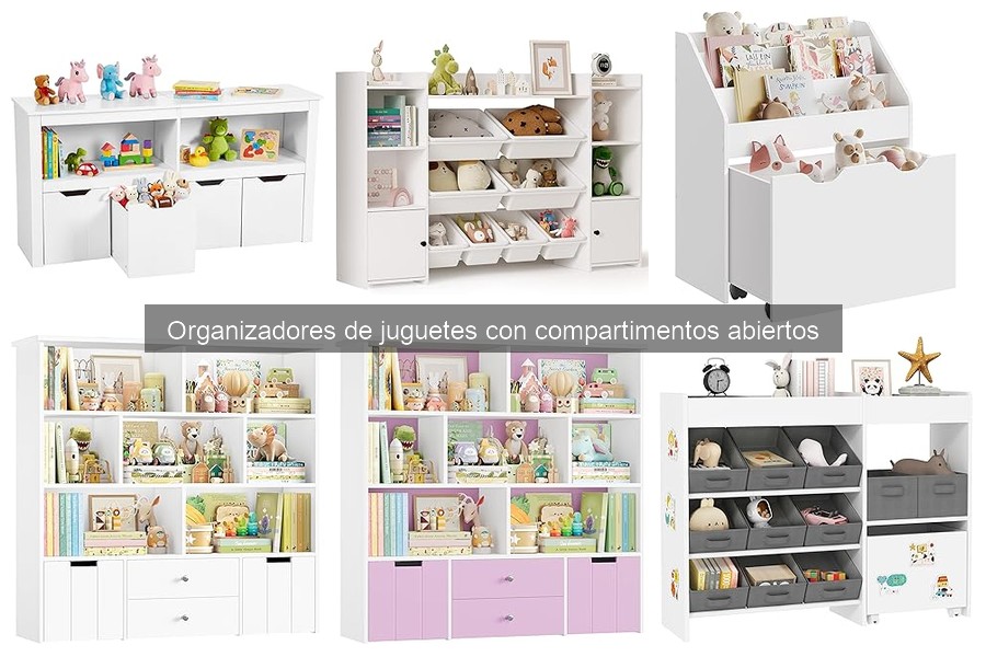 Beneficios de organizadores de juguetes con compartimentos abiertos