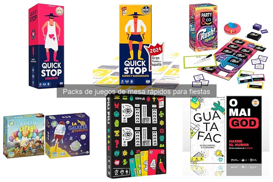 Beneficios de Packs de Juegos de Mesa Rápidos en Fiestas