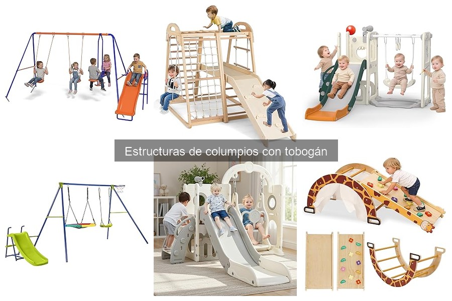 Beneficios de una estructura de columpio con tobogán en casa