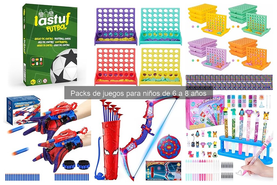 Características Clave de Packs de Juegos para Niños 6-8 Años