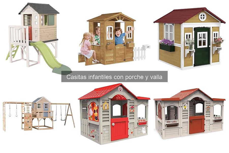 ** Casitas infantiles con porche y valla: beneficios educativos