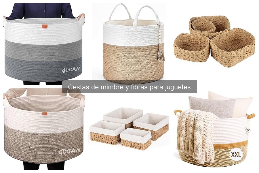 Cestas de mimbre ecológicas para juguetes: guía de compra
