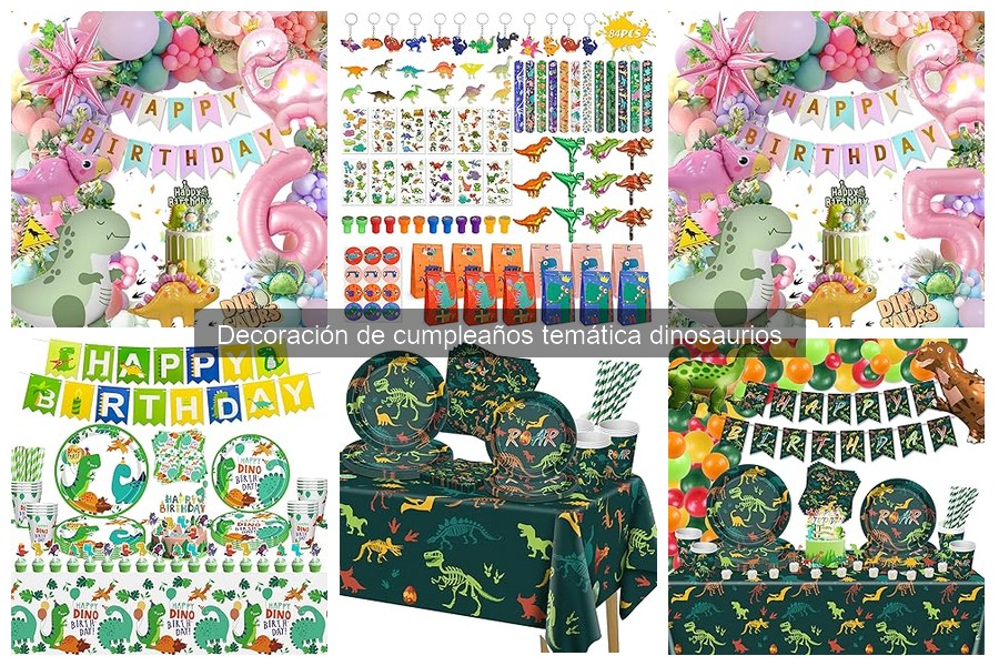 Colores Perfectos para Decoración de Cumpleaños Dinosaurios