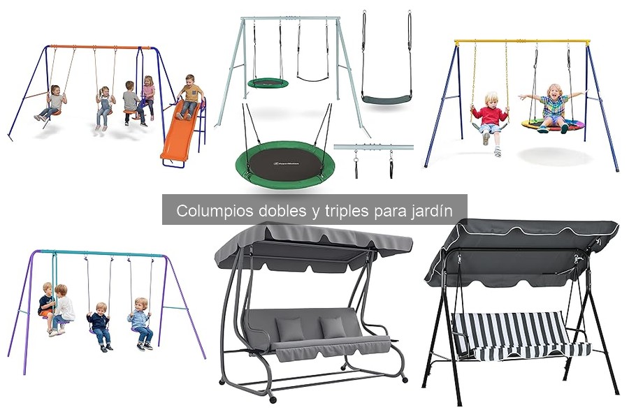 Columpios Dobles y Triples: Seguridad Infantil Garantizada