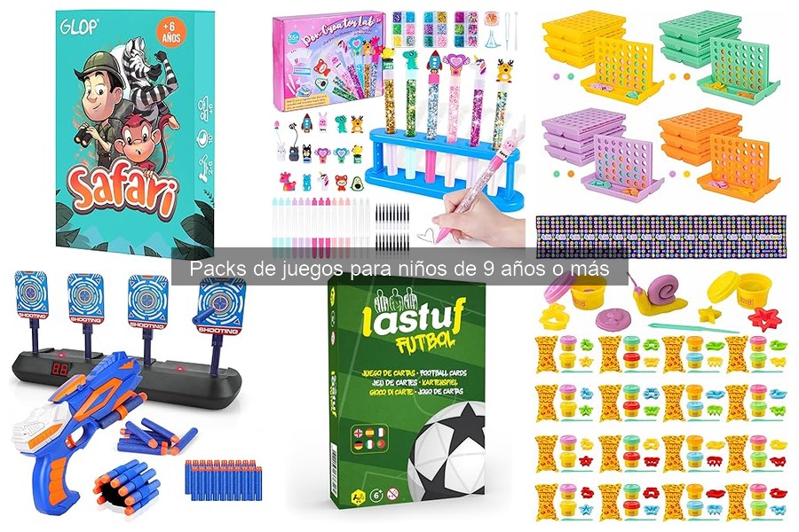 Cómo cuidar y mantener los juegos de packs para niños de 9 años