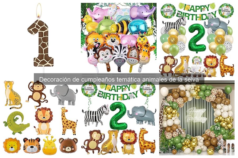 Cómo elegir decoración de cumpleaños temática de selva