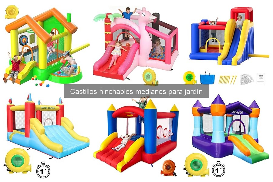 Cómo elegir el castillo hinchable mediano para tu jardín